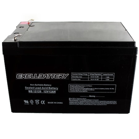 Exell Battery 12, 12, AGM Chemistry EB12120F1